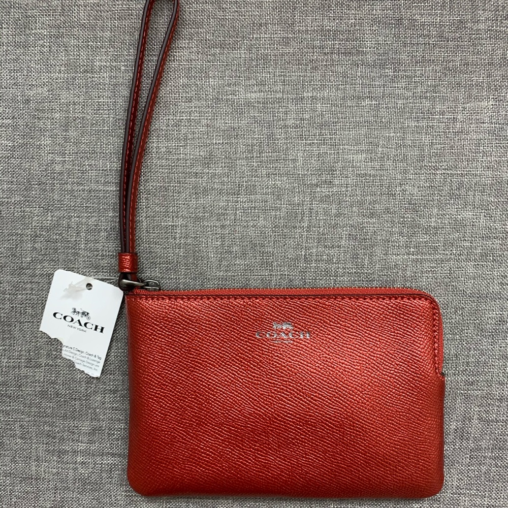 BRAND NEW red coach wristlet